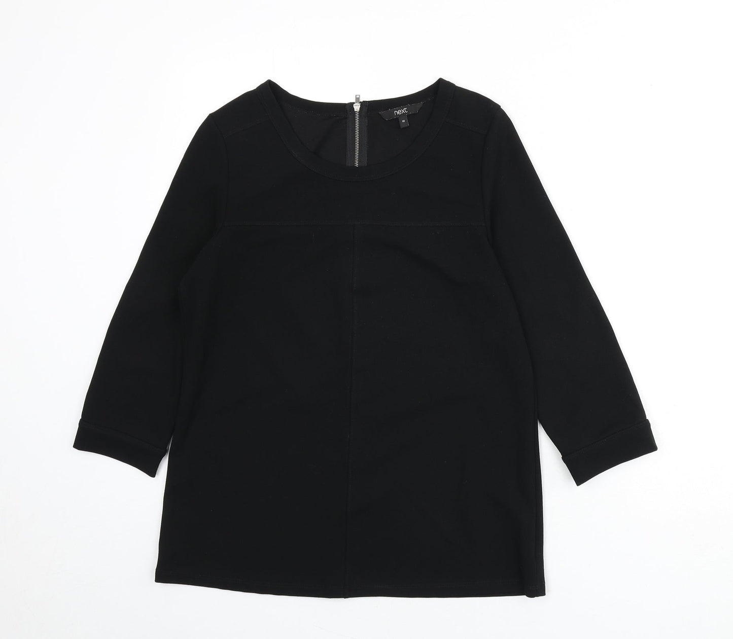 Womens UK Size 10 NEXT Black Basic Blouse