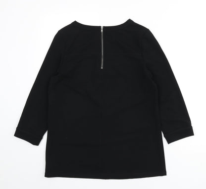 Womens UK Size 10 NEXT Black Basic Blouse