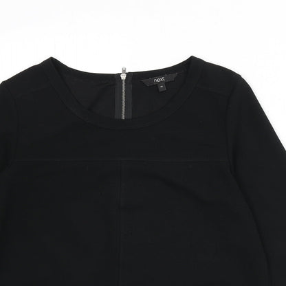 Womens UK Size 10 NEXT Black Basic Blouse