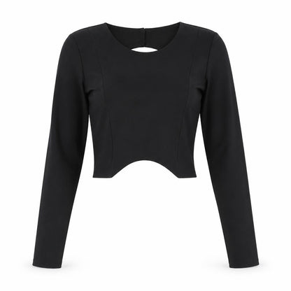 Womens UK Size M Zara Black Basic T-Shirt