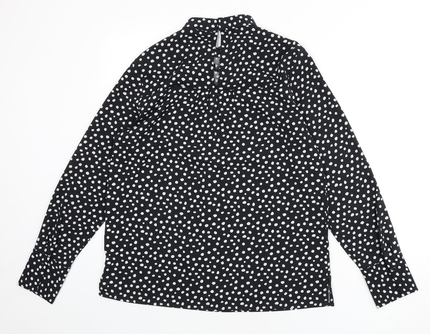 Womens UK Size 10 NEXT Black Basic Blouse