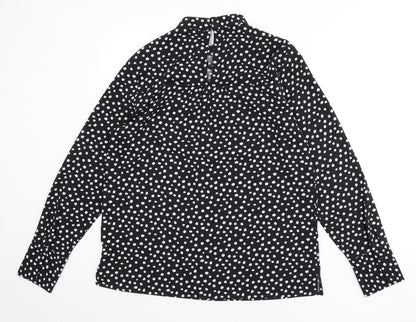Womens UK Size 10 NEXT Black Basic Blouse