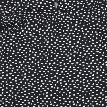 Womens UK Size 10 NEXT Black Basic Blouse