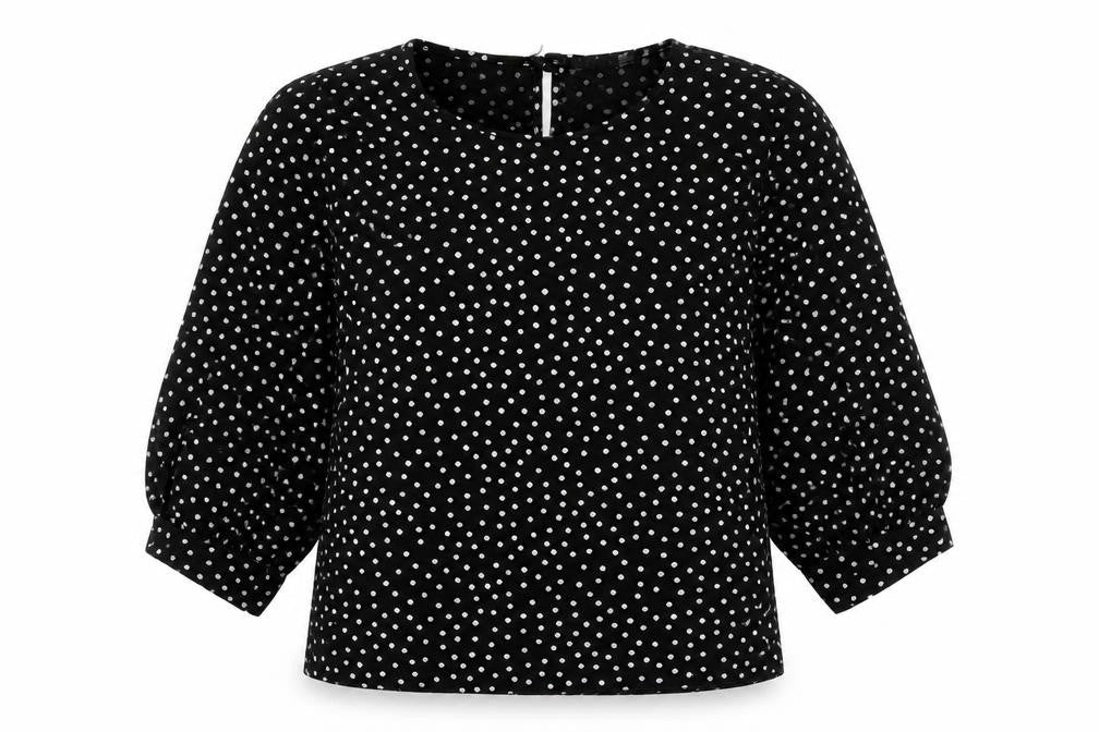 Womens UK Size 10 Boohoo Black Basic Blouse