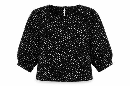 Womens UK Size 10 Boohoo Black Basic Blouse