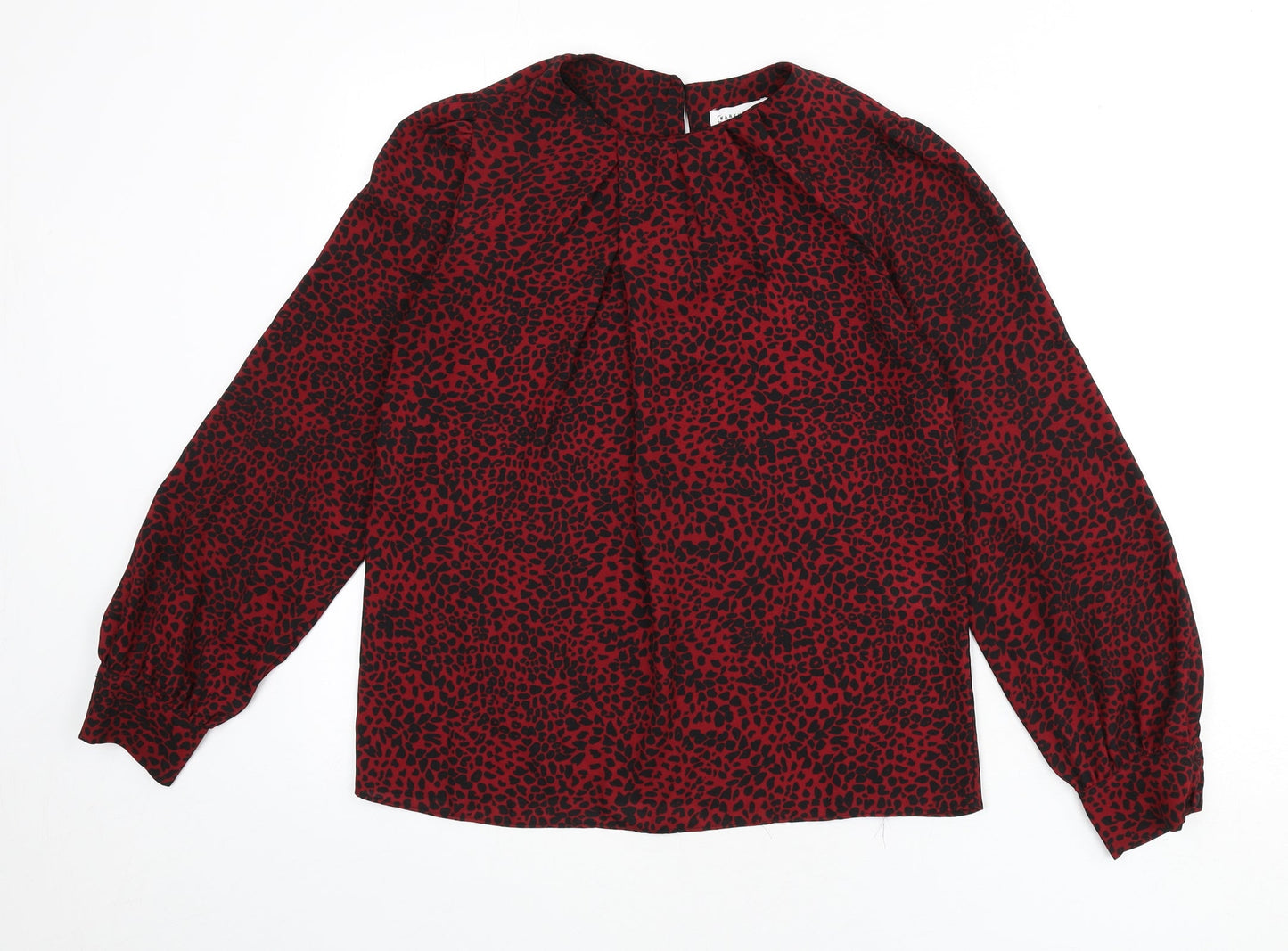 Womens UK Size 8 Warehouse Red Basic Blouse