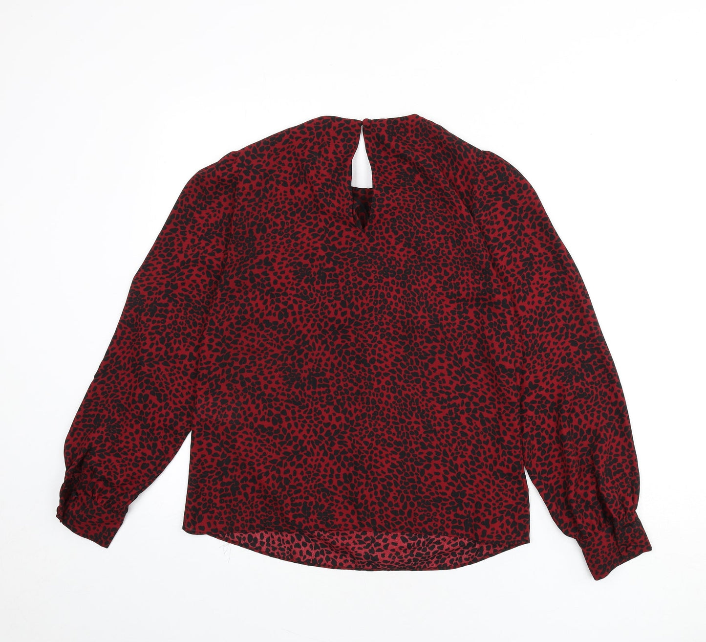 Womens UK Size 8 Warehouse Red Basic Blouse
