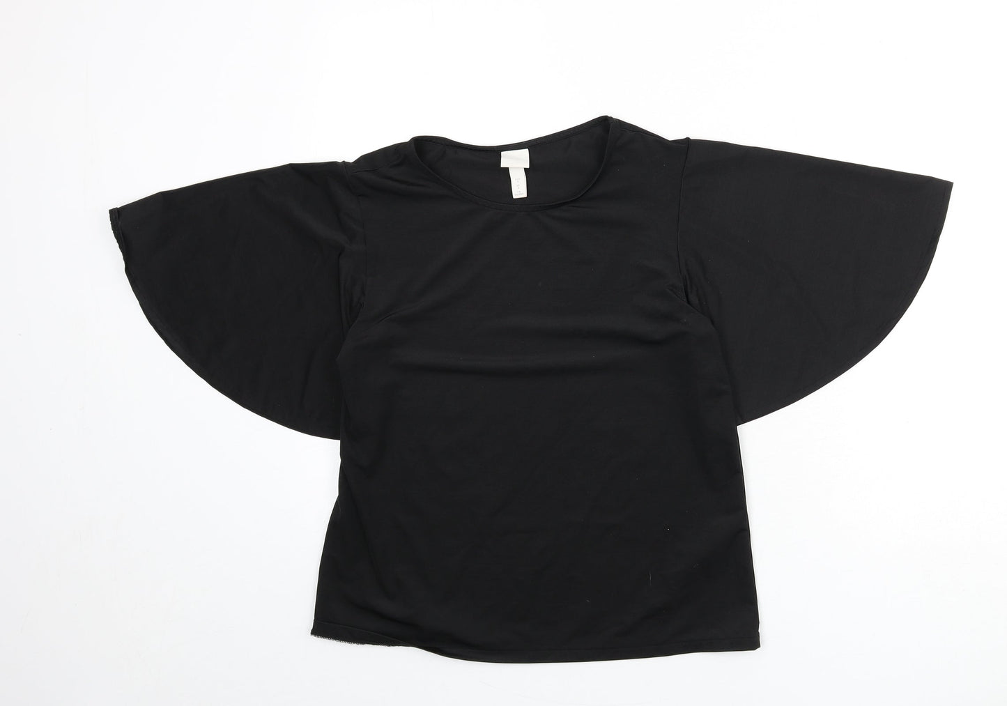 Womens UK Size S H&M Black Basic Blouse