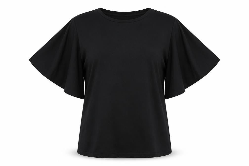 Womens UK Size S H&M Black Basic Blouse