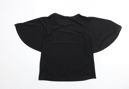 Womens UK Size S H&M Black Basic Blouse