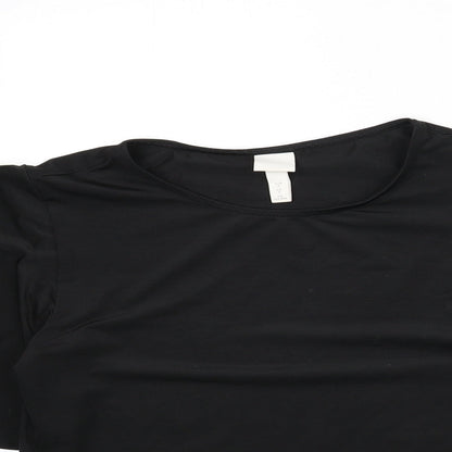Womens UK Size S H&M Black Basic Blouse