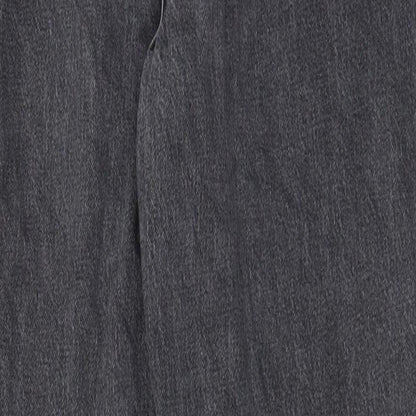 ASOS Womens Grey Cotton Straight Jeans Size 30 in L34 in Regular Zip - Pockets