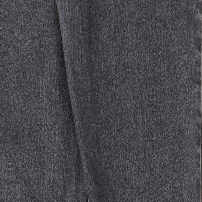 Zara Womens Grey Cotton Skinny Jeans Size 30 in L27 in Regular Zip - Pockets