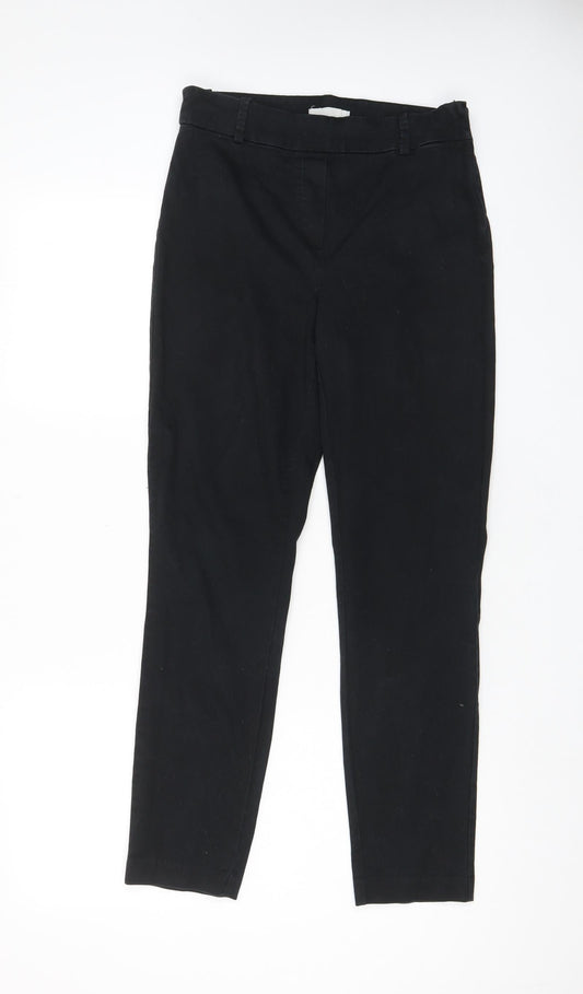 Womens UK Size 28 in H&M Regular Fit Chino Black Trousers