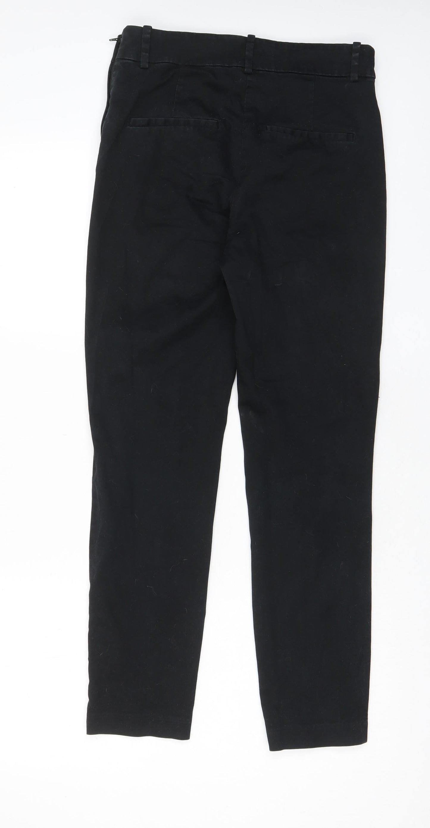 Womens UK Size 28 in H&M Regular Fit Chino Black Trousers