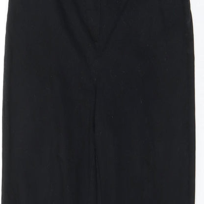 Womens UK Size 28 in H&M Regular Fit Chino Black Trousers