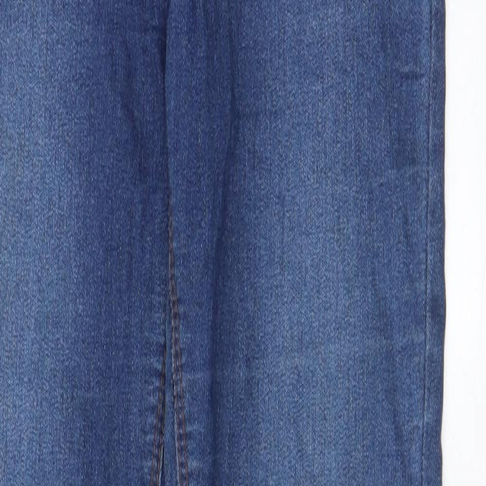 NEXT Womens Blue Cotton Jegging Jeans Size 6 L30 in Regular - Elasticated Waist