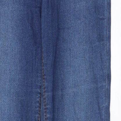 NEXT Womens Blue Cotton Jegging Jeans Size 6 L30 in Regular - Elasticated Waist