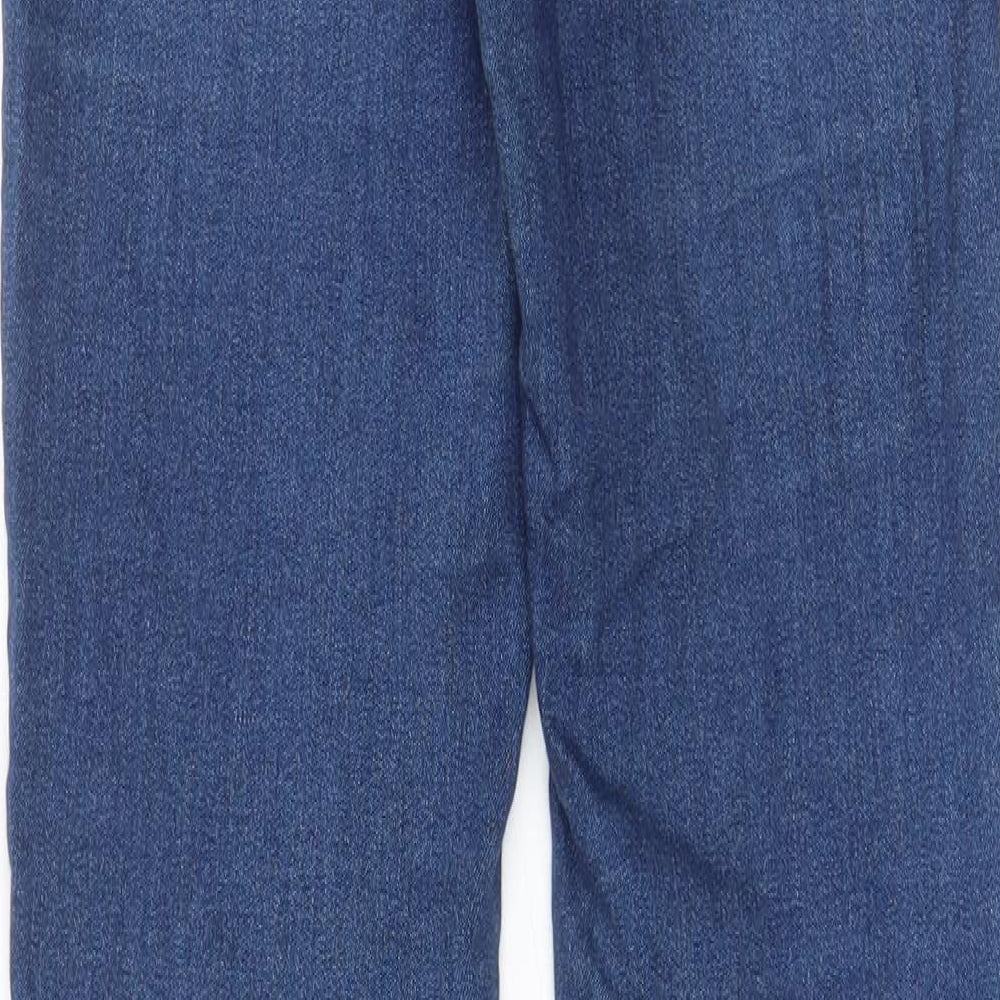 NEXT Womens Blue Cotton Jegging Jeans Size 6 L30 in Regular - Elasticated Waist