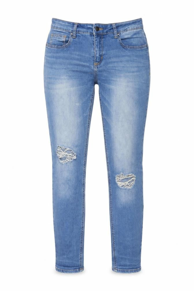 Womens UK Size 30 in Pieces Regular Fit Skinny Blue Jeans