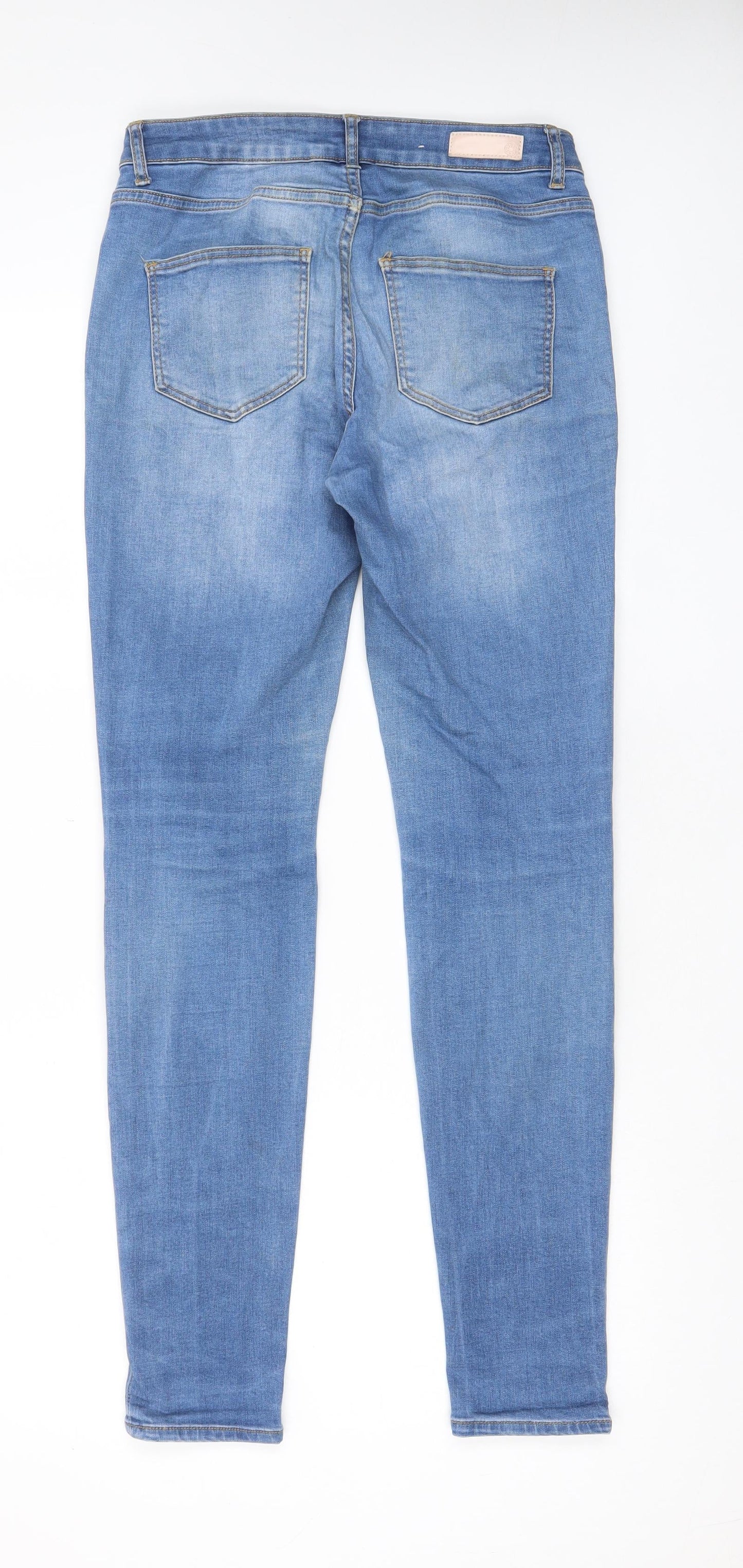 Womens UK Size 30 in Pieces Regular Fit Skinny Blue Jeans