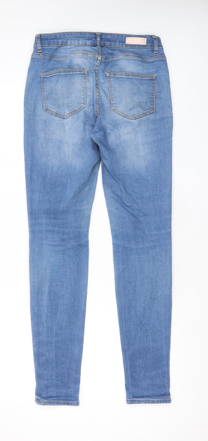 Womens UK Size 30 in Pieces Regular Fit Skinny Blue Jeans