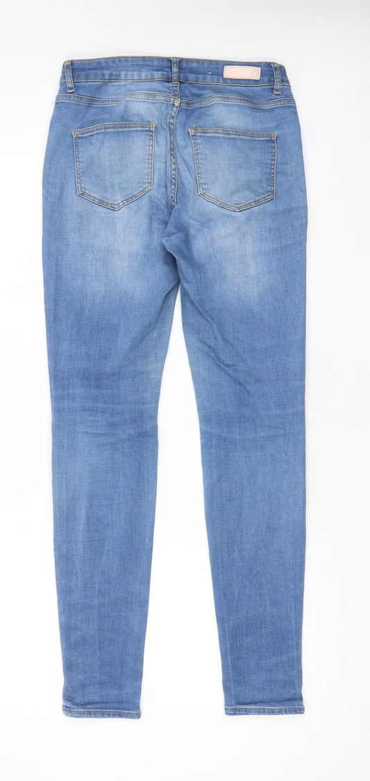 Womens UK Size 30 in Pieces Regular Fit Skinny Blue Jeans