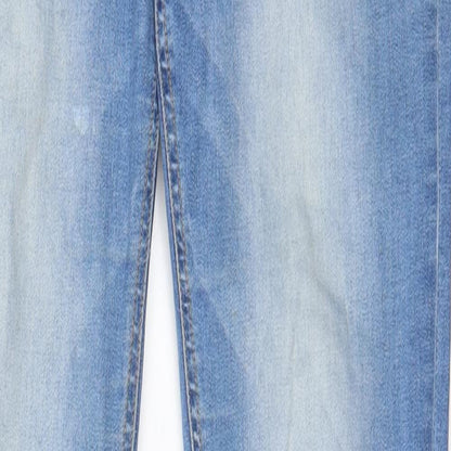 Womens UK Size 30 in Pieces Regular Fit Skinny Blue Jeans