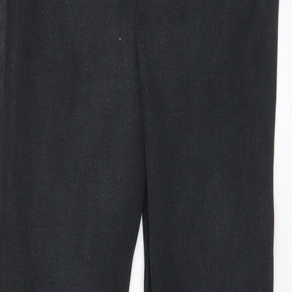 Denim & Co. Womens Black Cotton Skinny Jeans Size 12 L28 in Regular Zip - Pockets