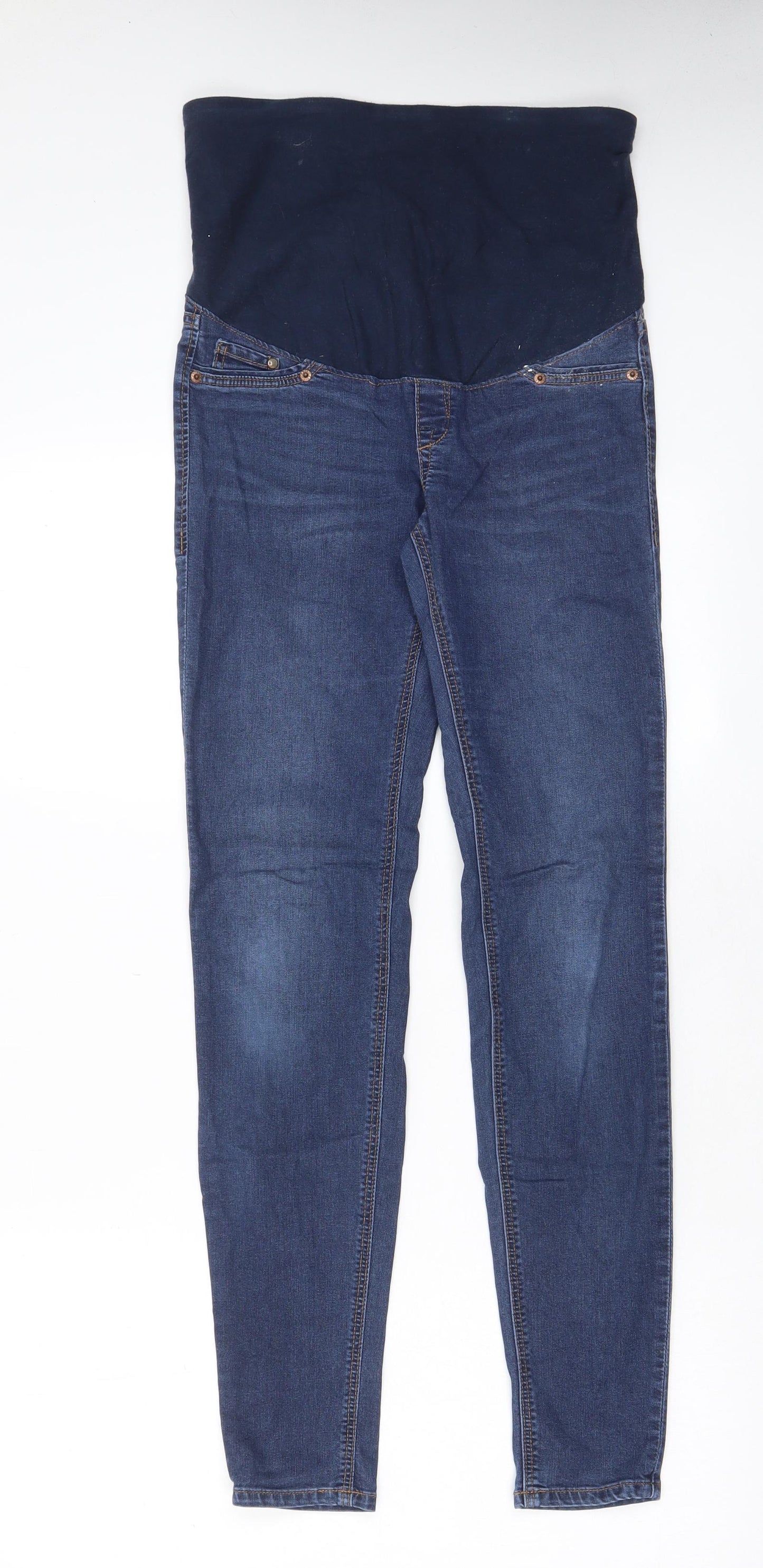Womens UK Size 8 H&M Regular Fit Skinny Blue Jeans