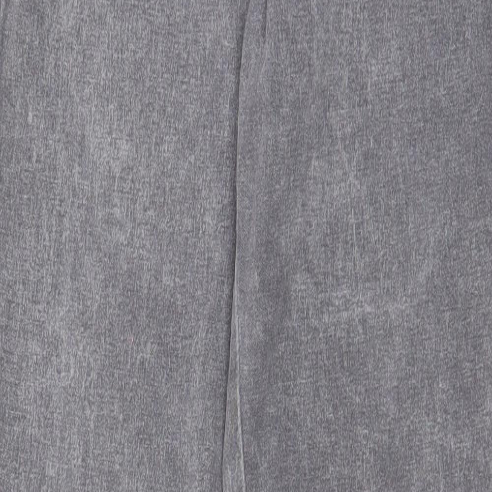 NEXT Womens Grey Cotton Jegging Jeans Size 28 in L27 in Regular - Elasticated Waist