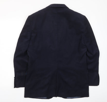 Mens UK Size 38 Marks and Spencer Regular Blue Suit Jacket