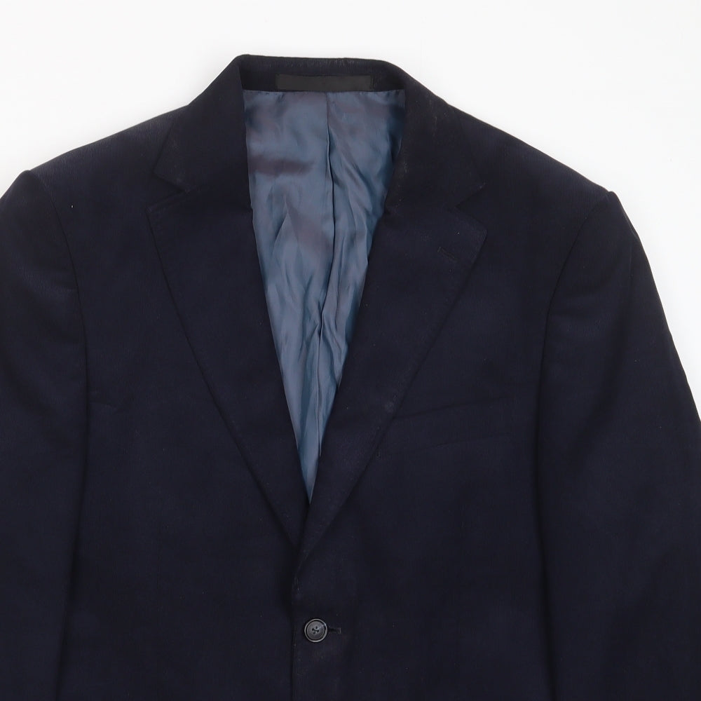 Mens UK Size 38 Marks and Spencer Regular Blue Suit Jacket