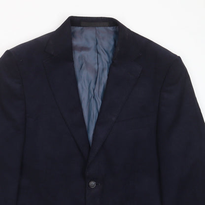 Mens UK Size 38 Marks and Spencer Regular Blue Suit Jacket