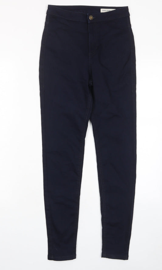 Womens UK Size 8 Marks and Spencer Regular Fit Skinny Blue Jeans