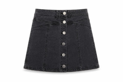 Womens UK Size 27 in FOREVER 21 A-Line Denim Skirt