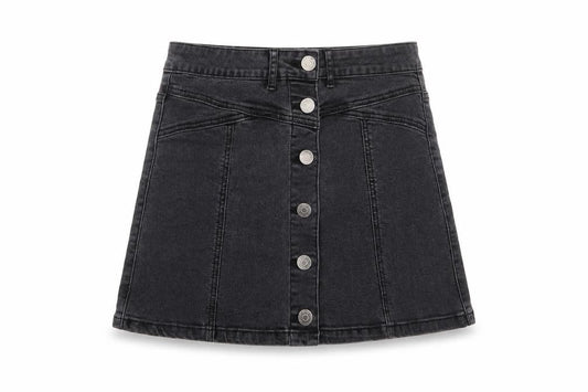 Womens UK Size 27 in FOREVER 21 A-Line Denim Skirt