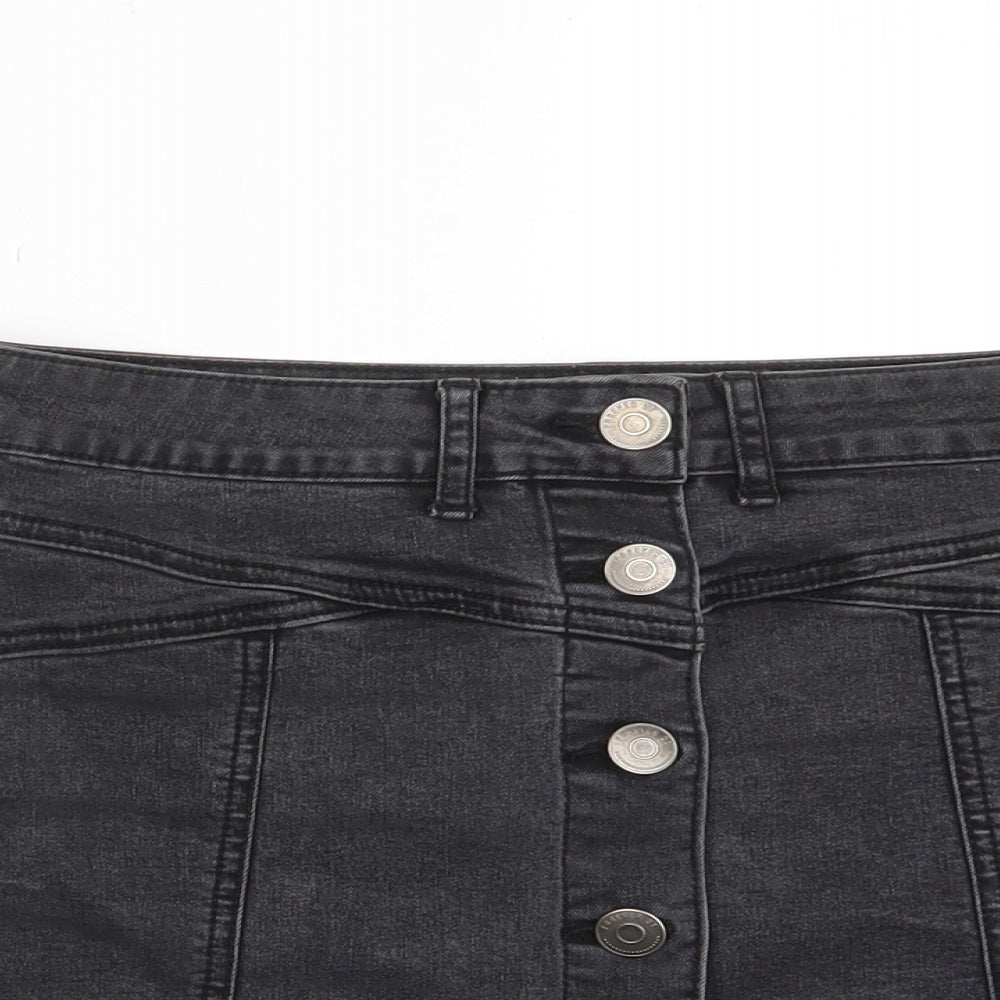Womens UK Size 27 in FOREVER 21 A-Line Denim Skirt