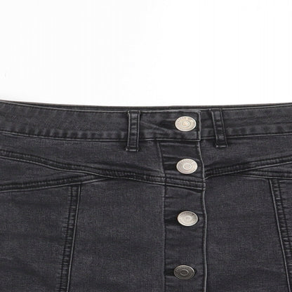 Womens UK Size 27 in FOREVER 21 A-Line Denim Skirt