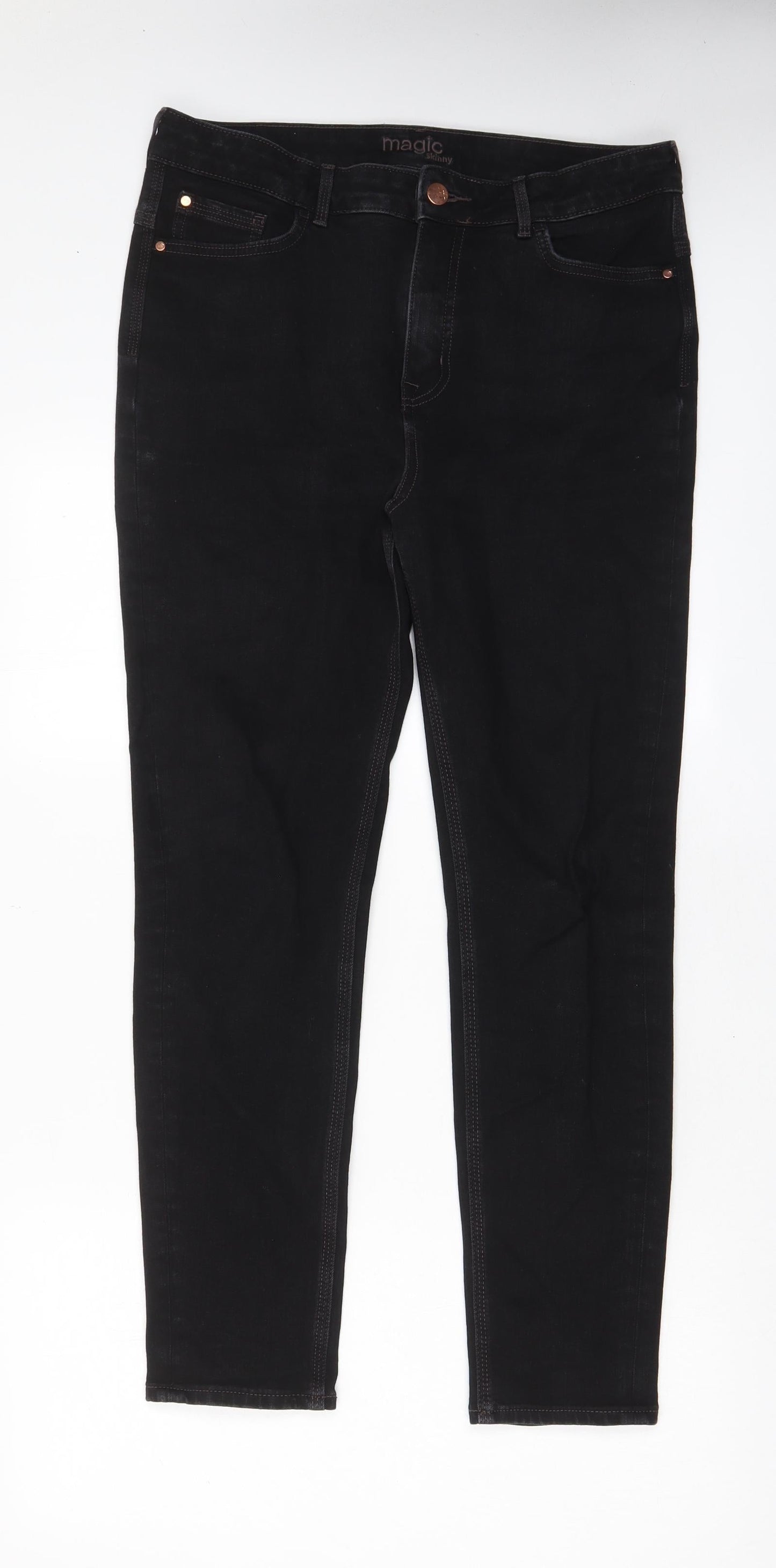 Womens UK Size 34 in Marks and Spencer Regular Fit Skinny Black Jeans