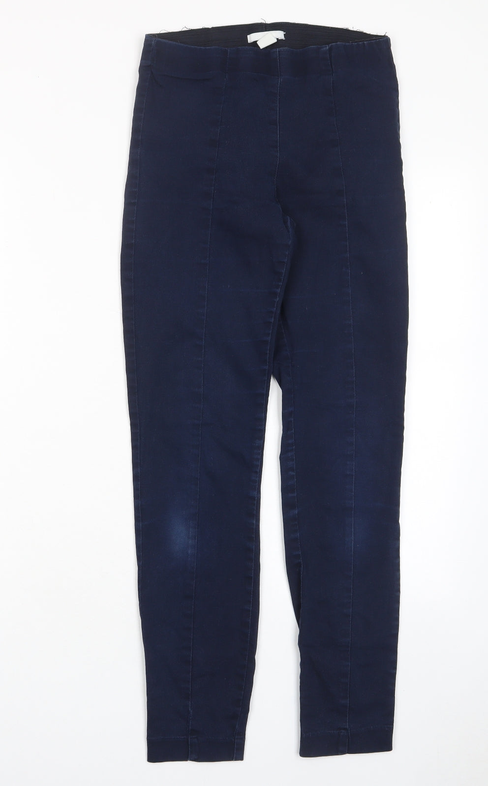 Womens UK Size 6 H&M Regular Fit Capri Blue Trousers