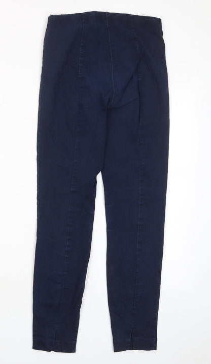 Womens UK Size 6 H&M Regular Fit Capri Blue Trousers