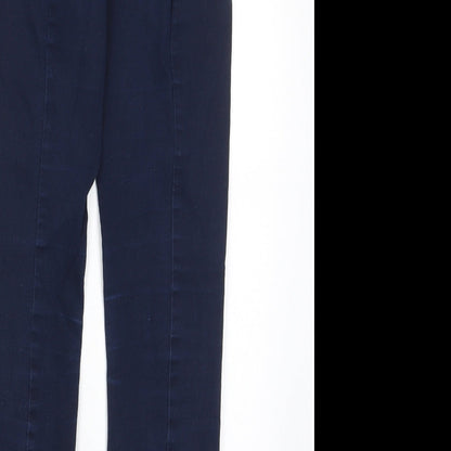 Womens UK Size 6 H&M Regular Fit Capri Blue Trousers
