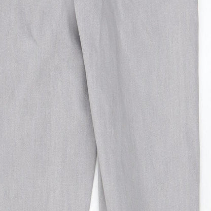 Denim & Co. Womens Grey Cotton Skinny Jeans Size 10 L27 in Regular Zip - Pockets