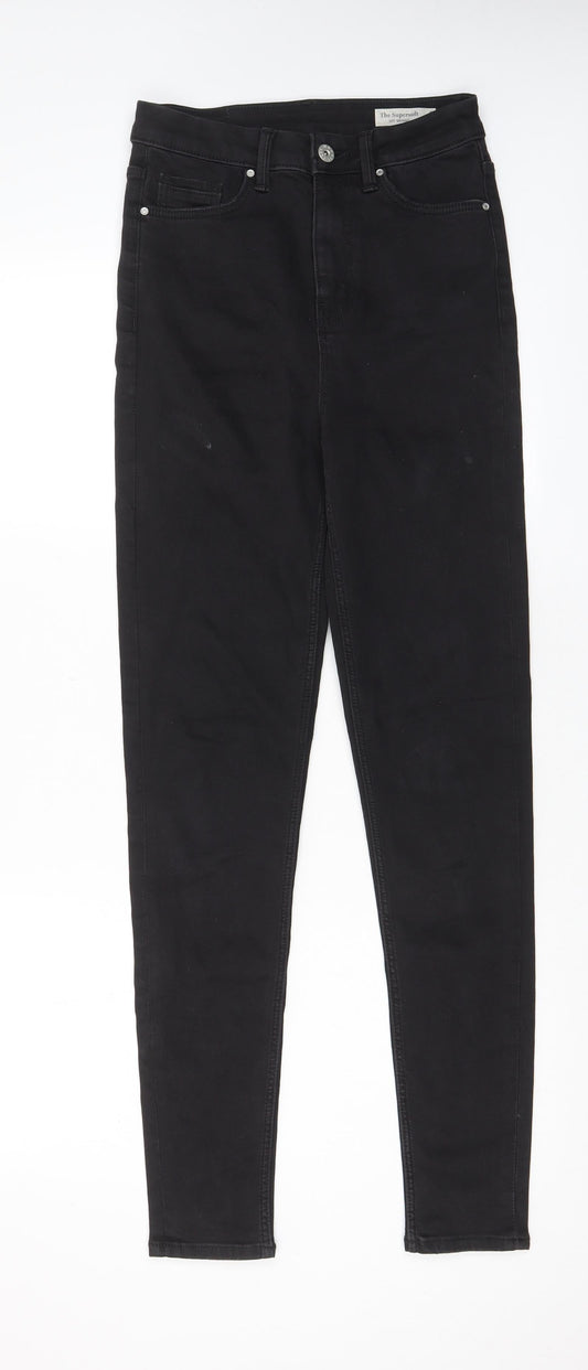 Womens UK Size 8 Marks and Spencer Regular Fit Skinny Black Jeans