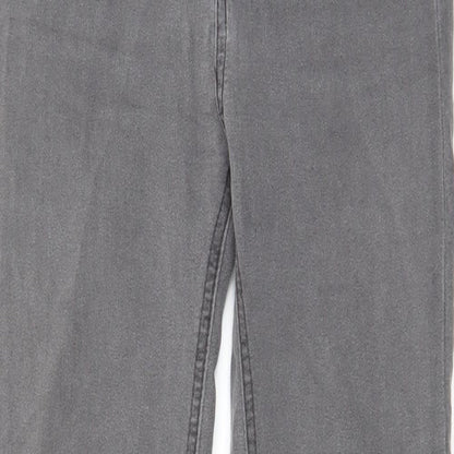Pull&Bear Womens Grey Cotton Skinny Jeans Size 10 L26 in Regular Zip - Pockets