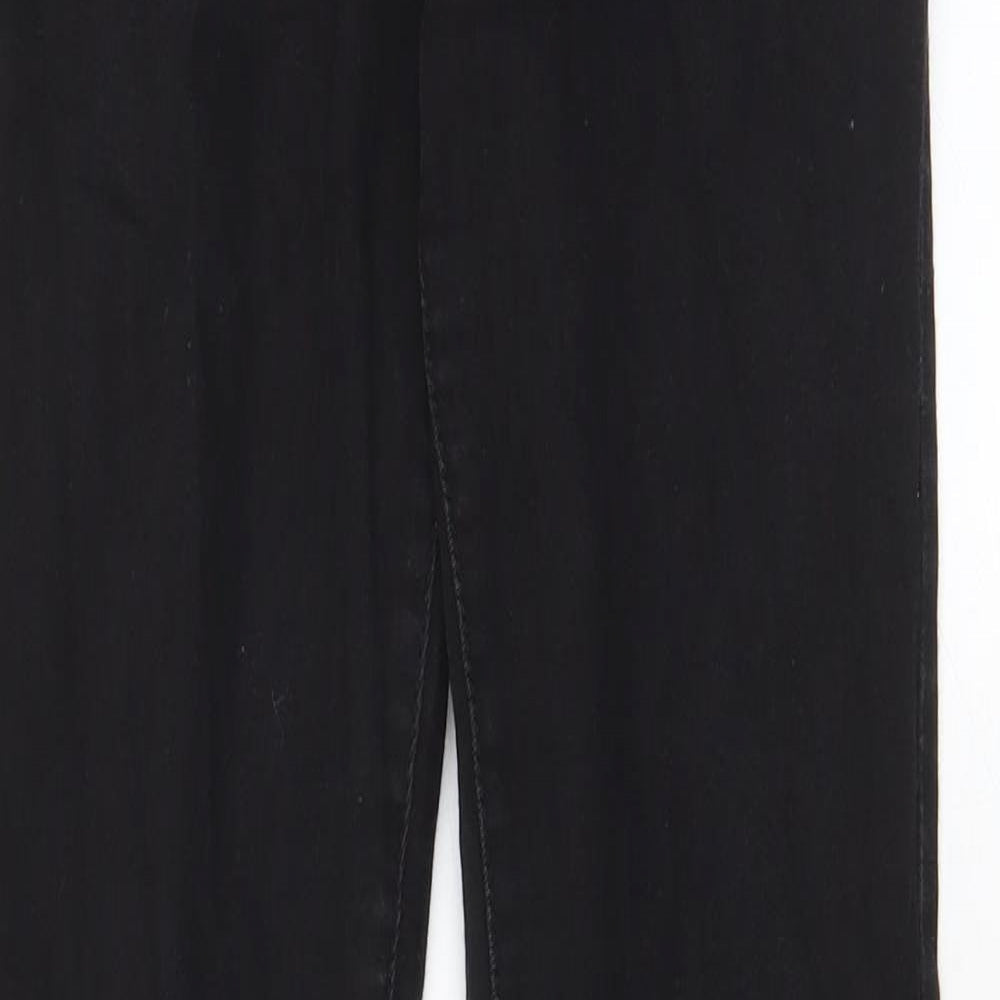 Denim & Co. Womens Black Cotton Skinny Jeans Size 12 L29 in Regular Zip - Pockets