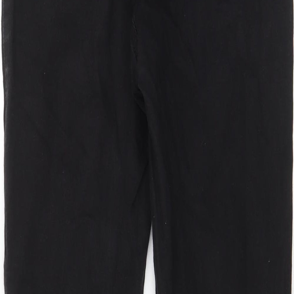 Denim & Co. Womens Black Cotton Skinny Jeans Size 12 L29 in Regular Zip - Pockets