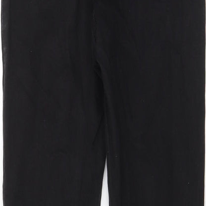 Denim & Co. Womens Black Cotton Skinny Jeans Size 12 L29 in Regular Zip - Pockets