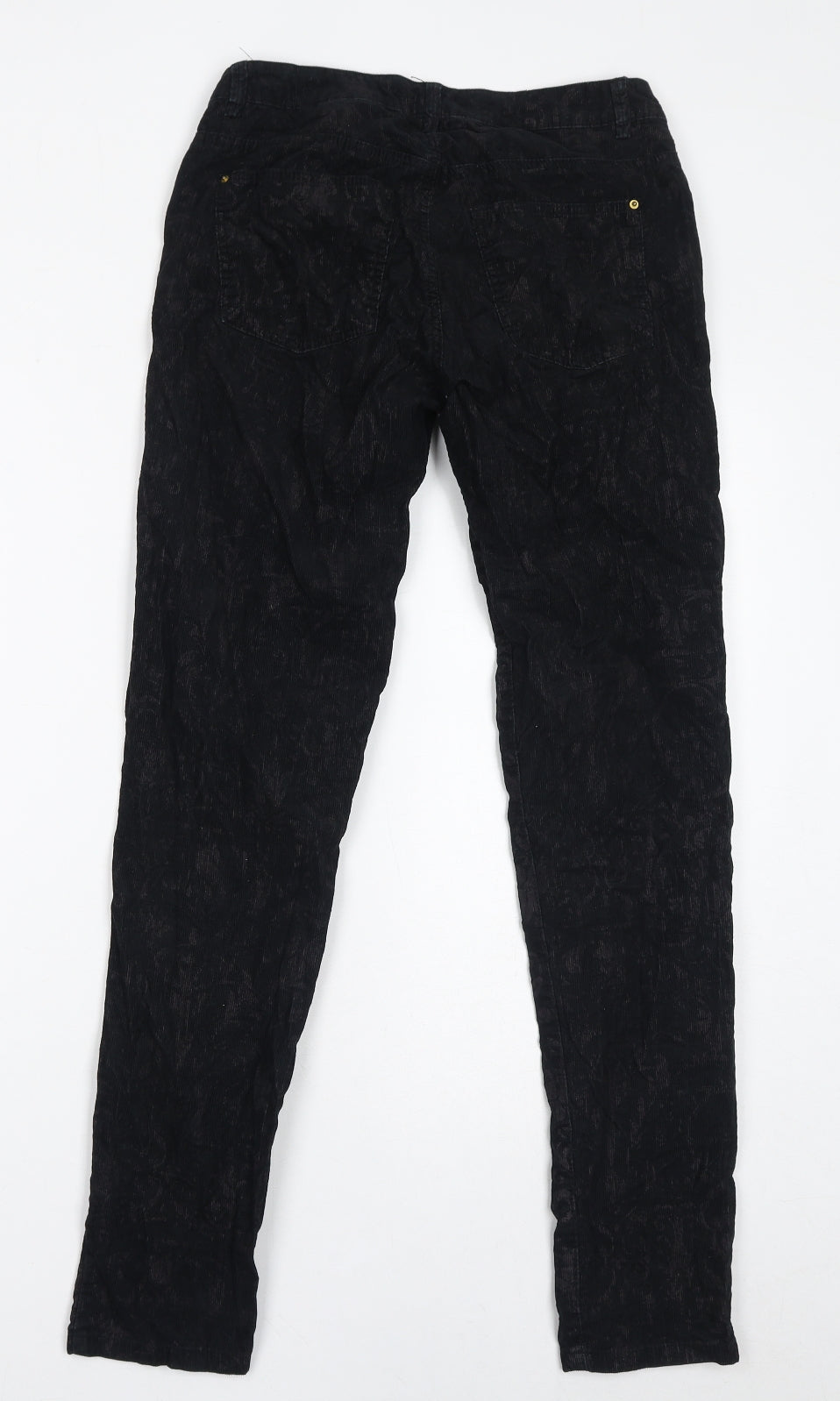 Womens UK Size 8 H&M Regular Fit  Black Trousers
